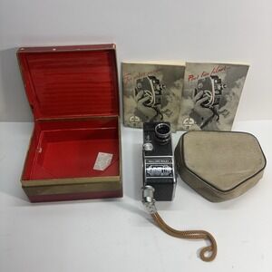 Bolex Paillard Vintage L8 Cine Movie Camera Yvar 1:2.8 F=12.5mm 1940's Untested